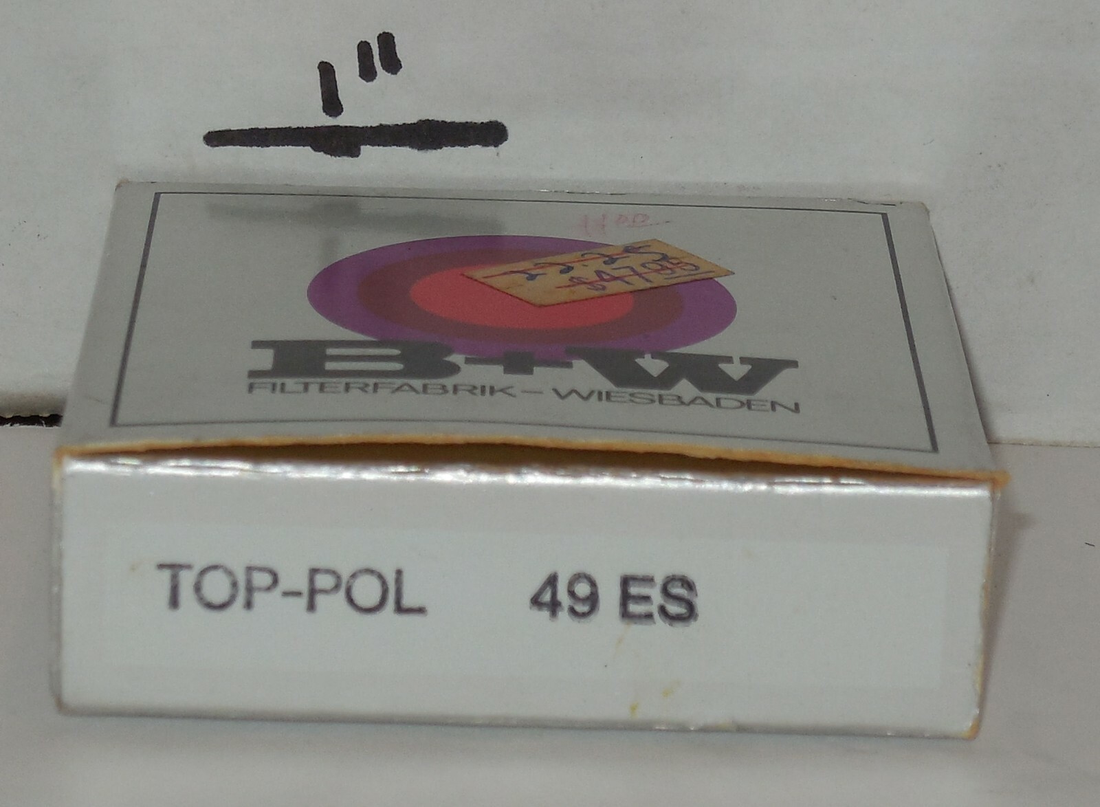Vintage B+W 49ES Top-Pol with Box