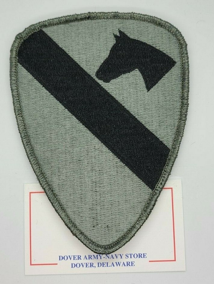 US ARMY 1ST CAVALRY DIVISION PATCH - ACU GREEN BORDER