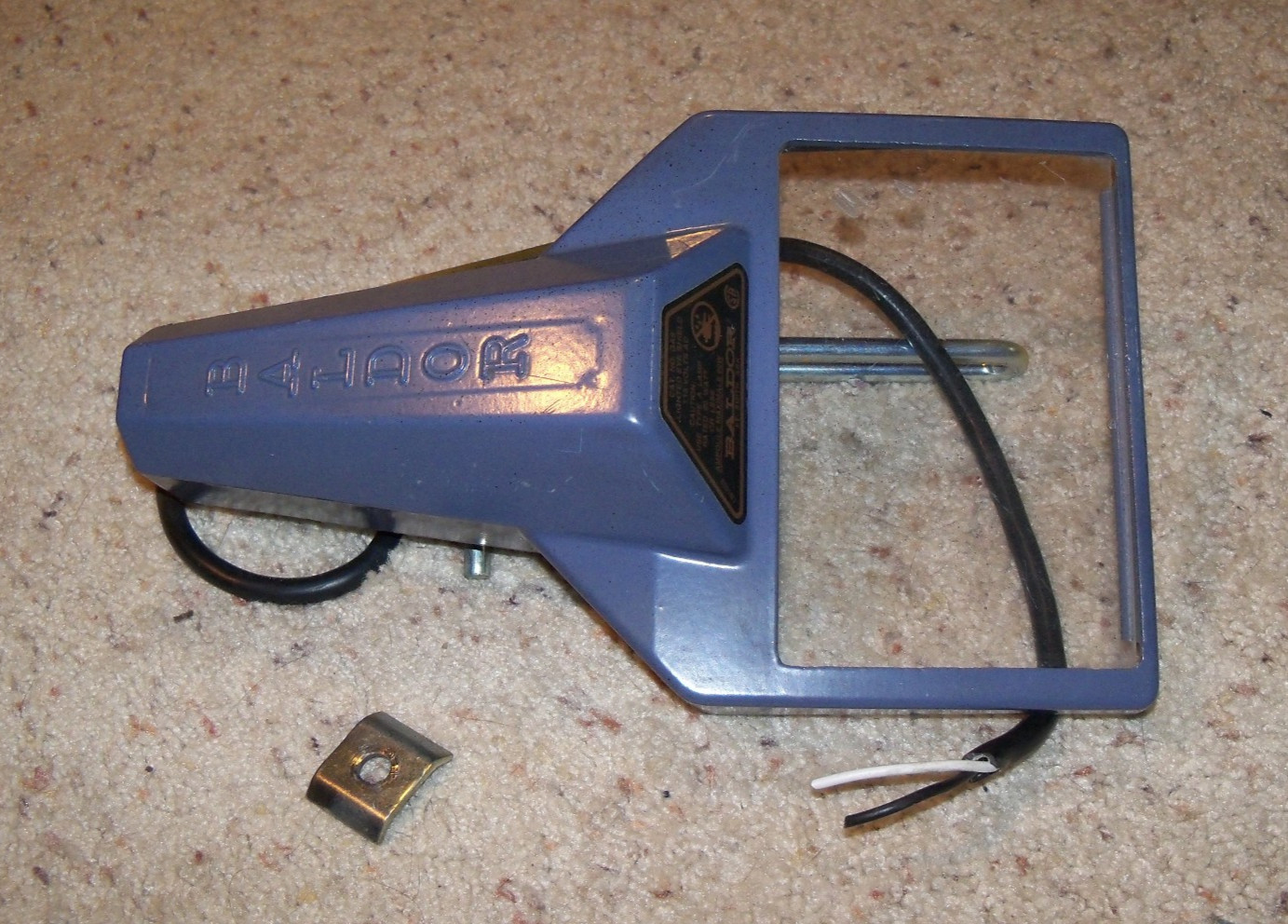 Baldor GA9 Bench Grinder Lighted Eye Shield Safety Guard Plexiglas 115V, Bulb