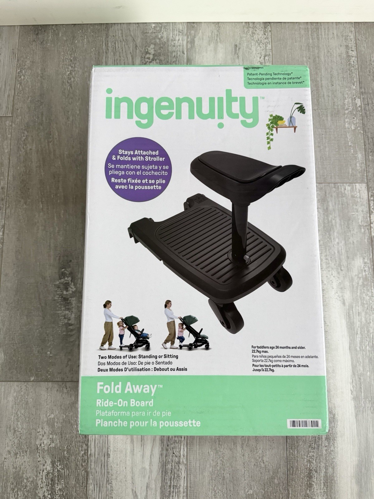 Ingenuity Fold Away Ride-On Board Stroller Ride-on Seat