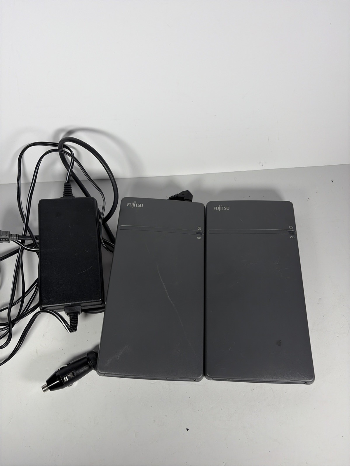 Vintage 2 Fujitsu Floppy Drive Stylistic 500 With Cords As Is Untested