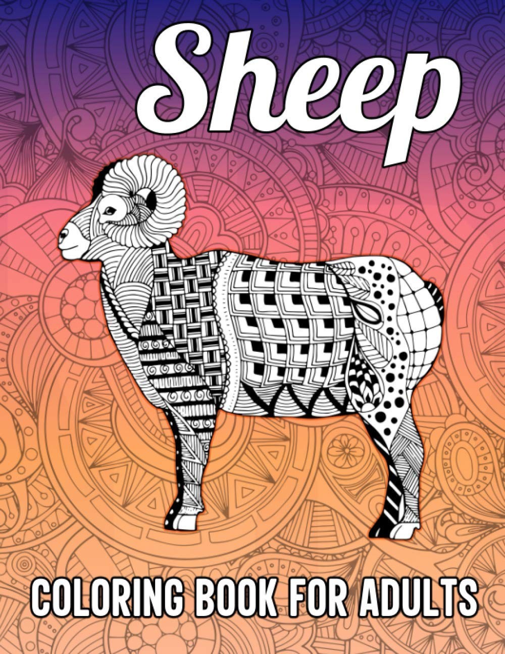 Sheep Coloring Book for Adults: A Fun & Relaxing Coloring Book for Sheep Lovers