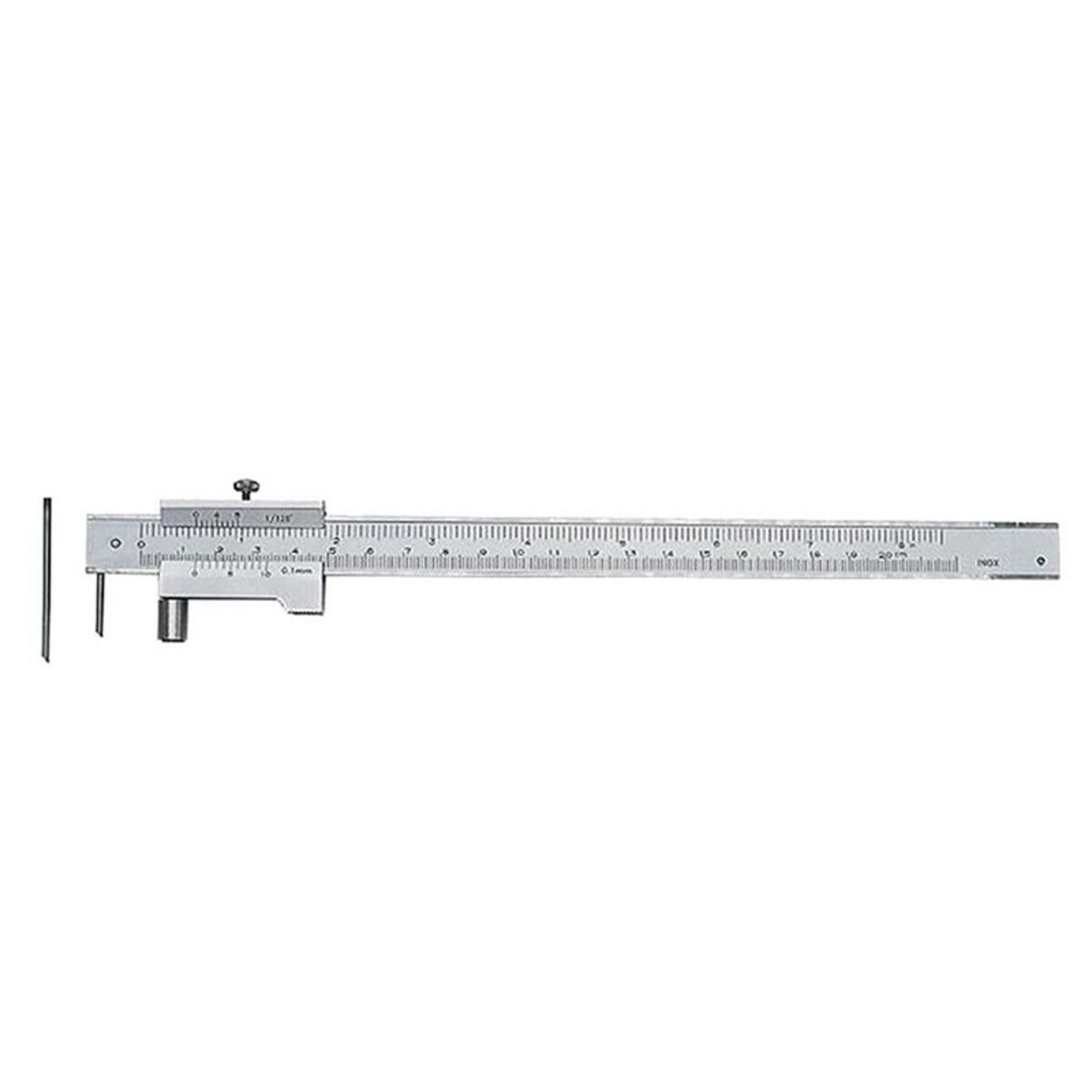 0-200mm Marking Vernier Caliper+ Carbide Scriber Parallel Marking Gauging Tool