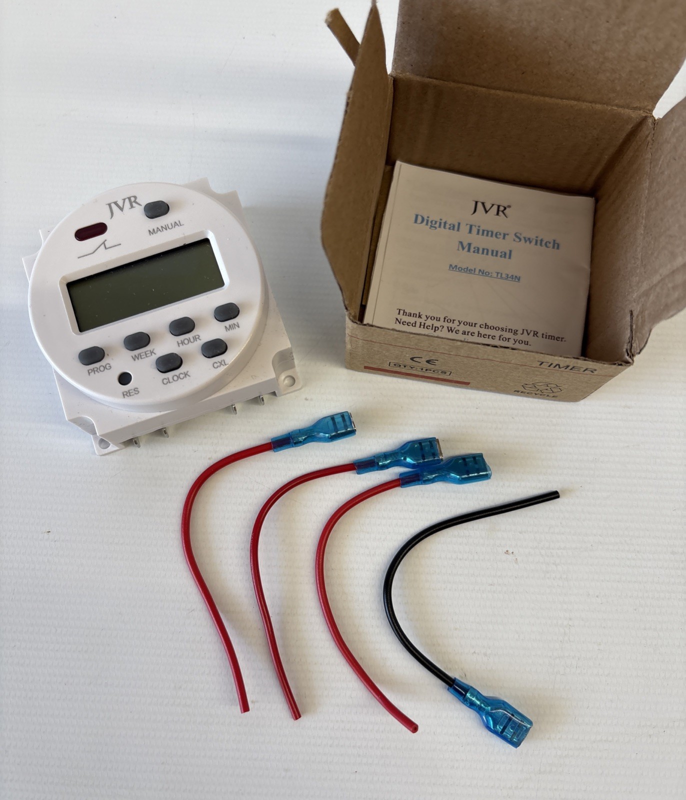 JVR TL34N 12V Timer Solar Powered. New Open Box