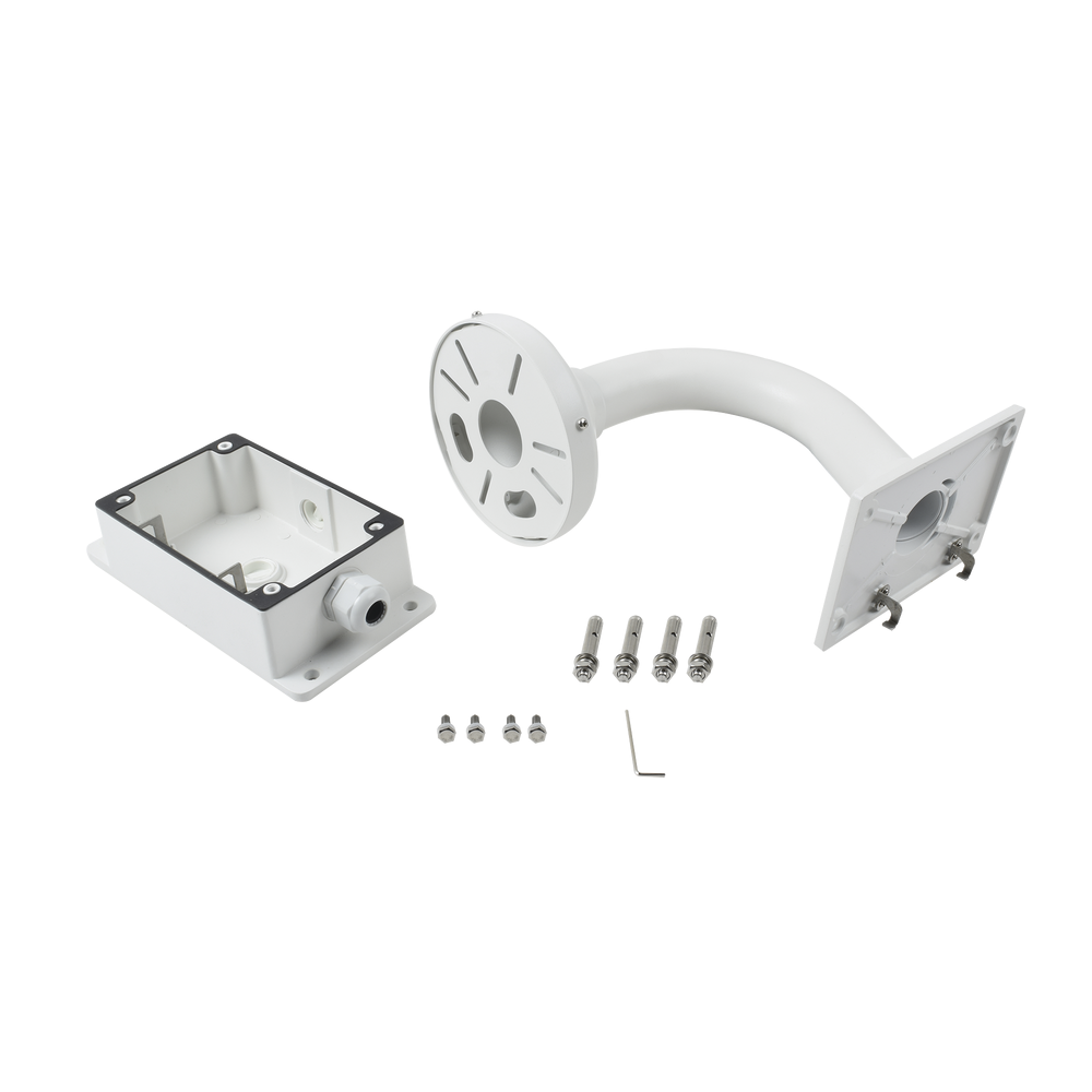 Universal Wall Mount with Junction Box for Dome and Bullet Cameras