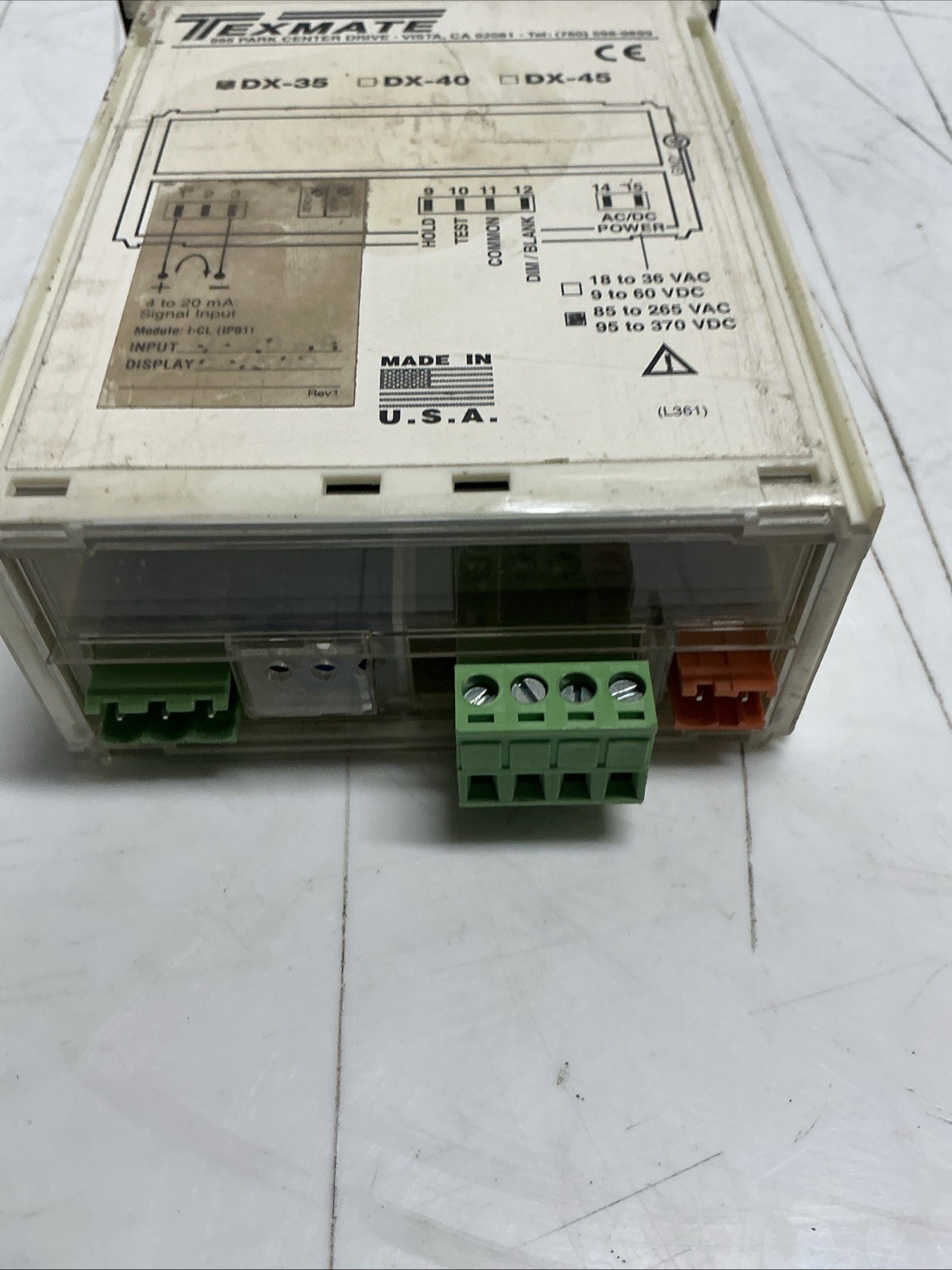 Texmate DX-35 Pannel Meter AA-088