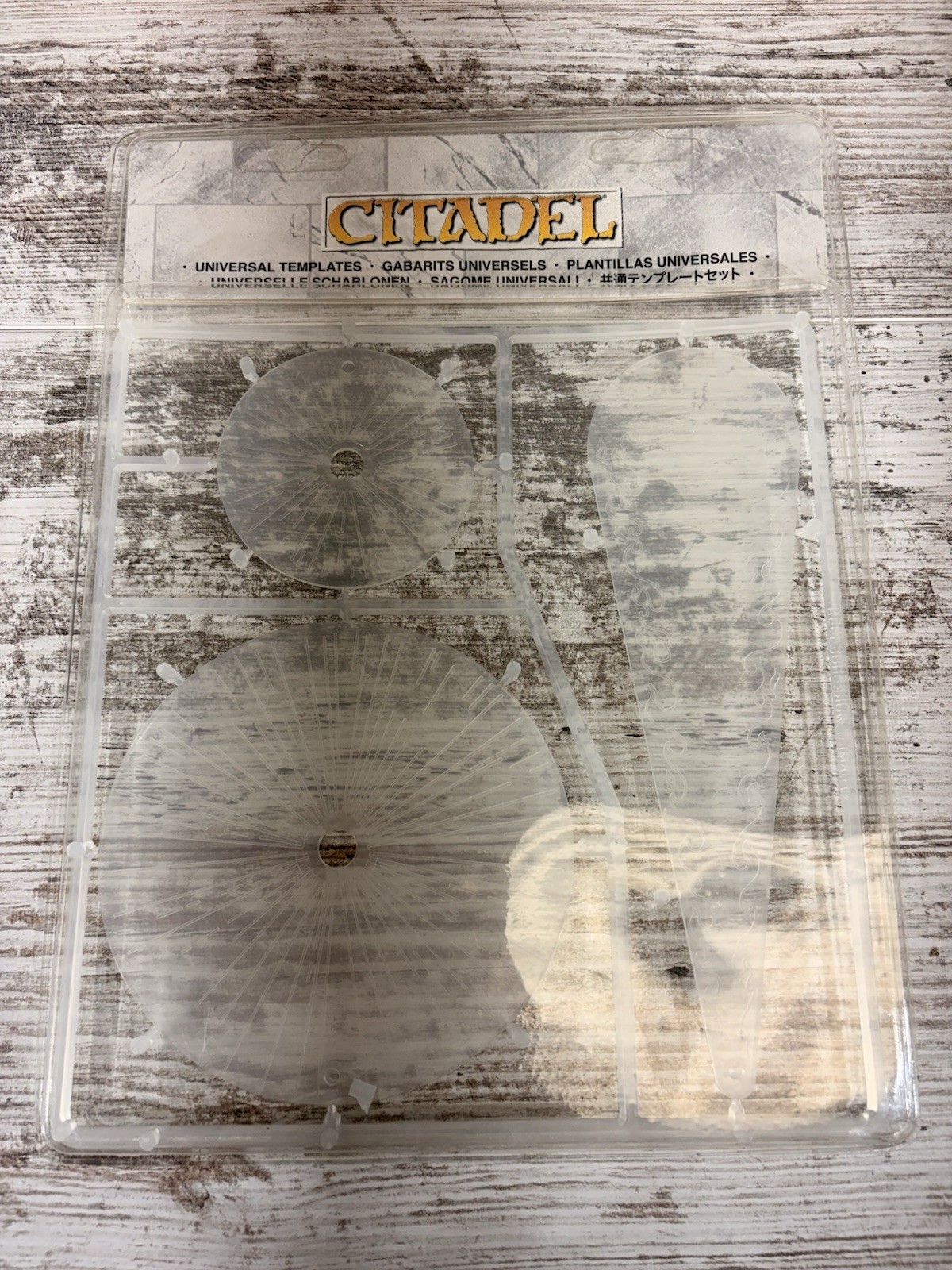 Games Workshop Warhammer Citadel Universal Template Set Clear Sealed