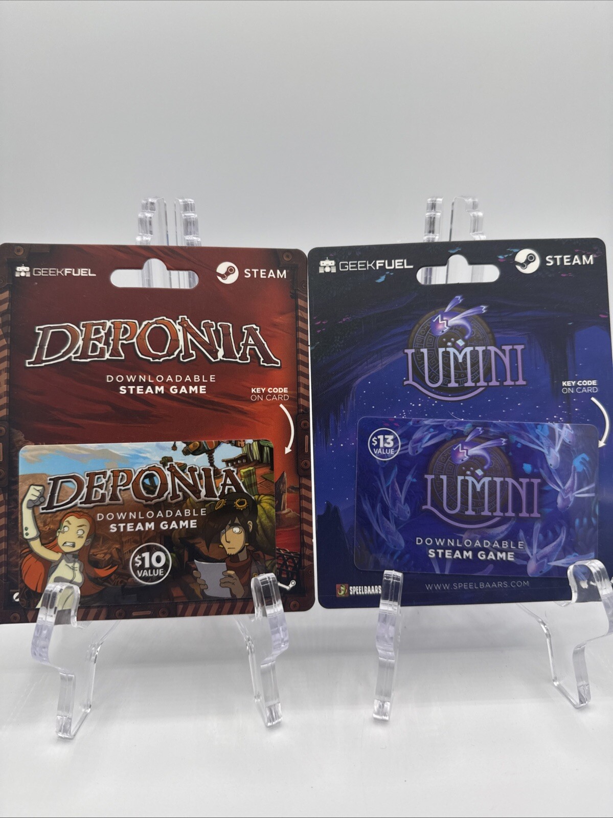 Steam Games Geekfuel Prepaid Cards - Deponia and Lumini