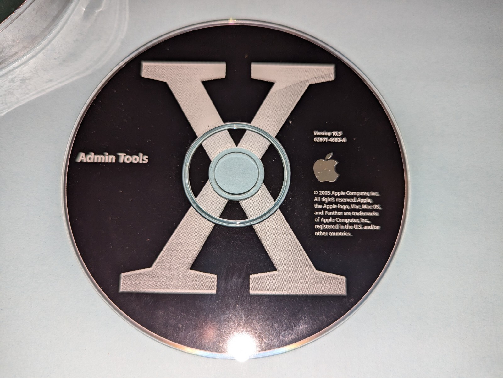 Vintage 2003 Apple Macintosh Mac OS X Admin Tools Software Disc Version 10.3