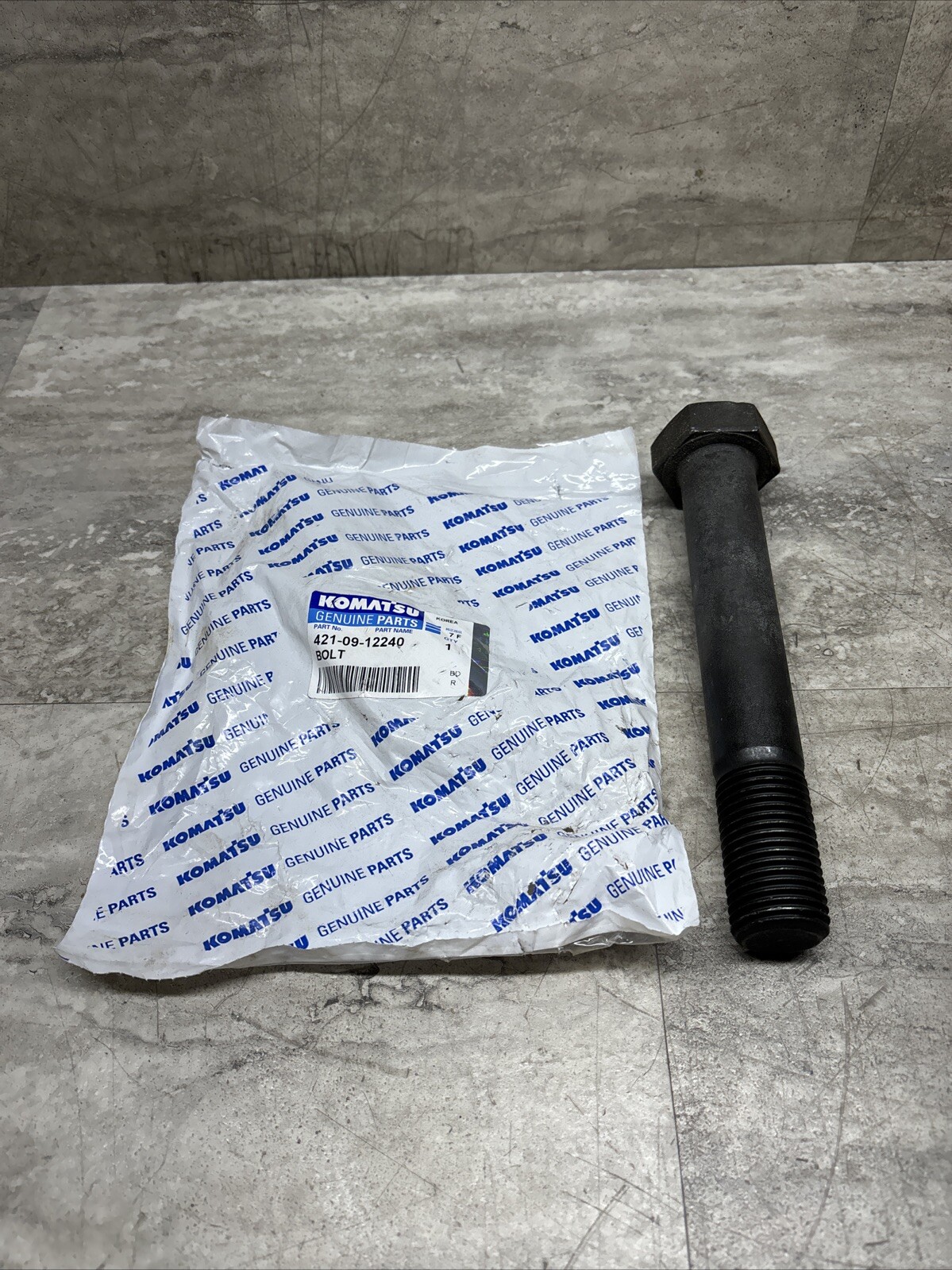OEM Komatsu 421-09-12240 Bolt, New