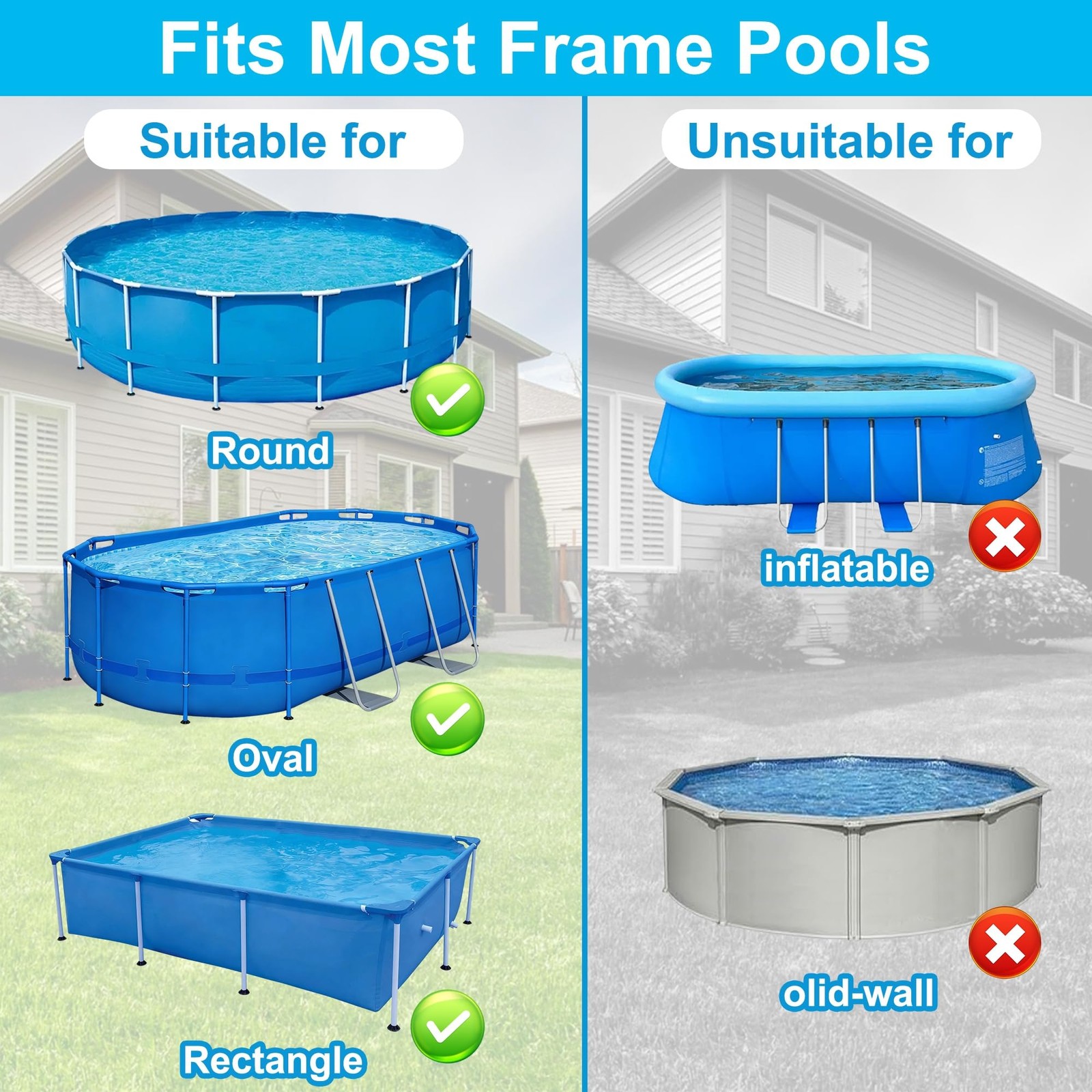 winemana Pool Bar for Above Ground Pool, 38.4 x 12 Inch Adjustable Poolside Tabl