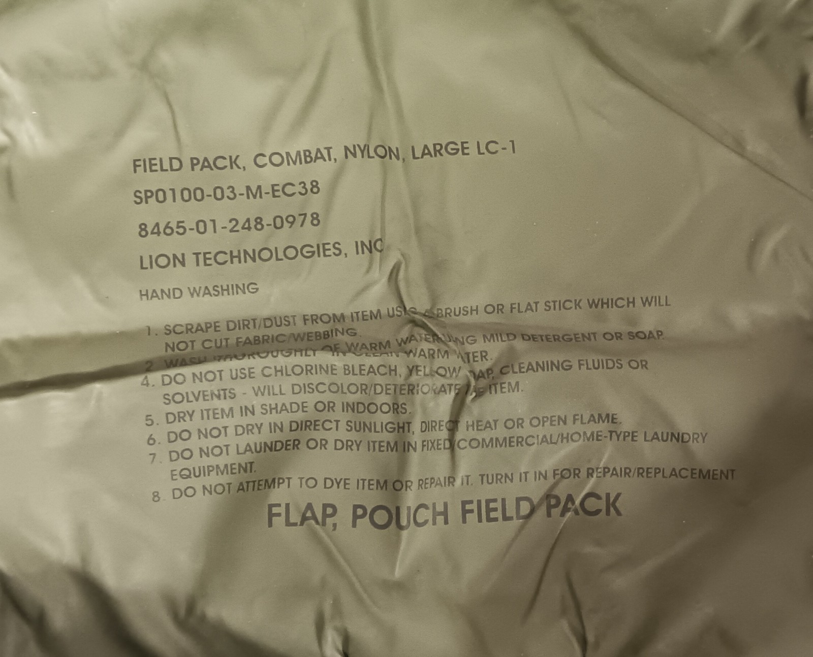 Surplus Alice Pack Large LC-1 Replacement Flap Pouch Lid Field Pack Combat Ruck