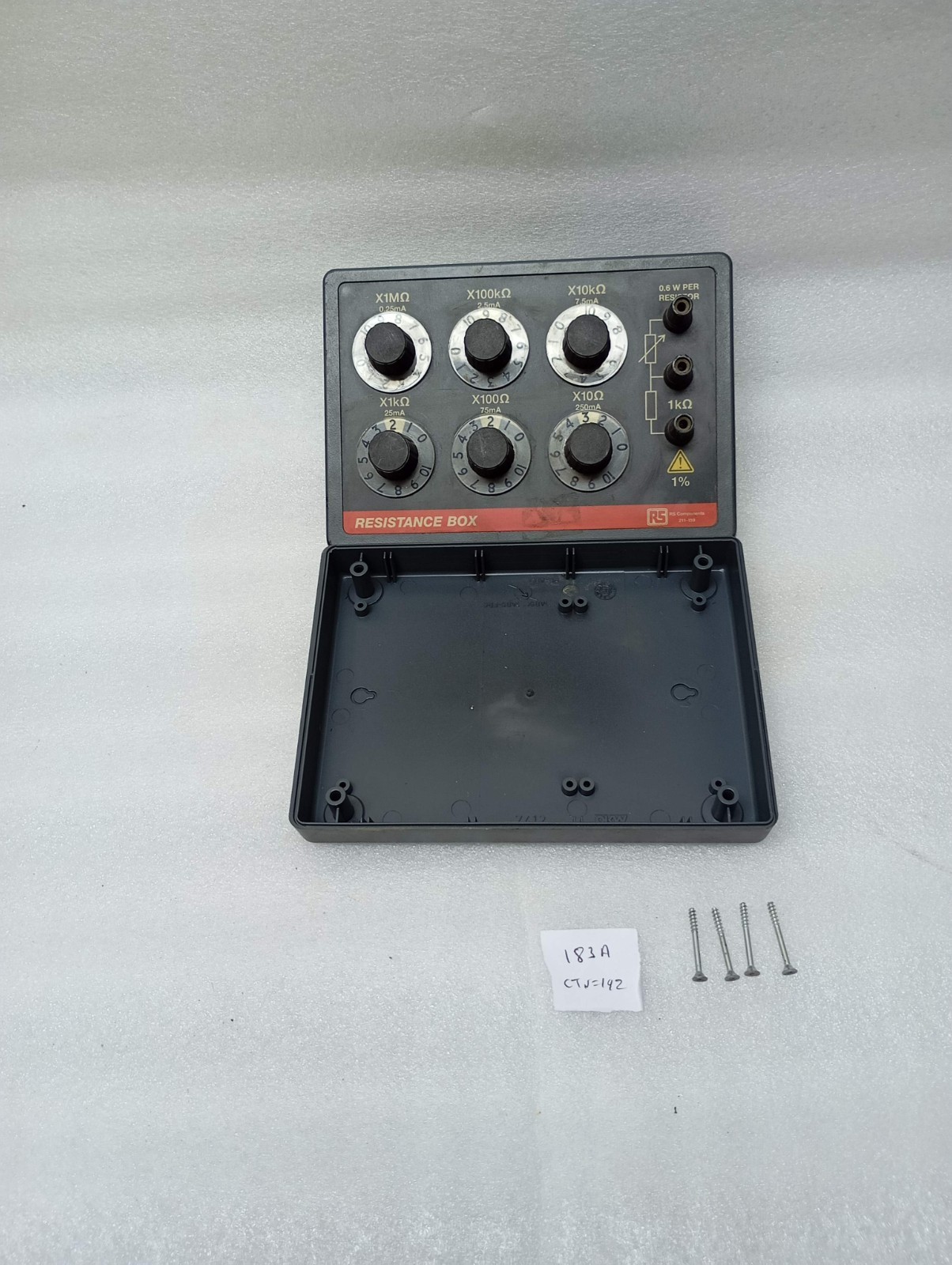 RESISTANCE BOX RS component 211-159