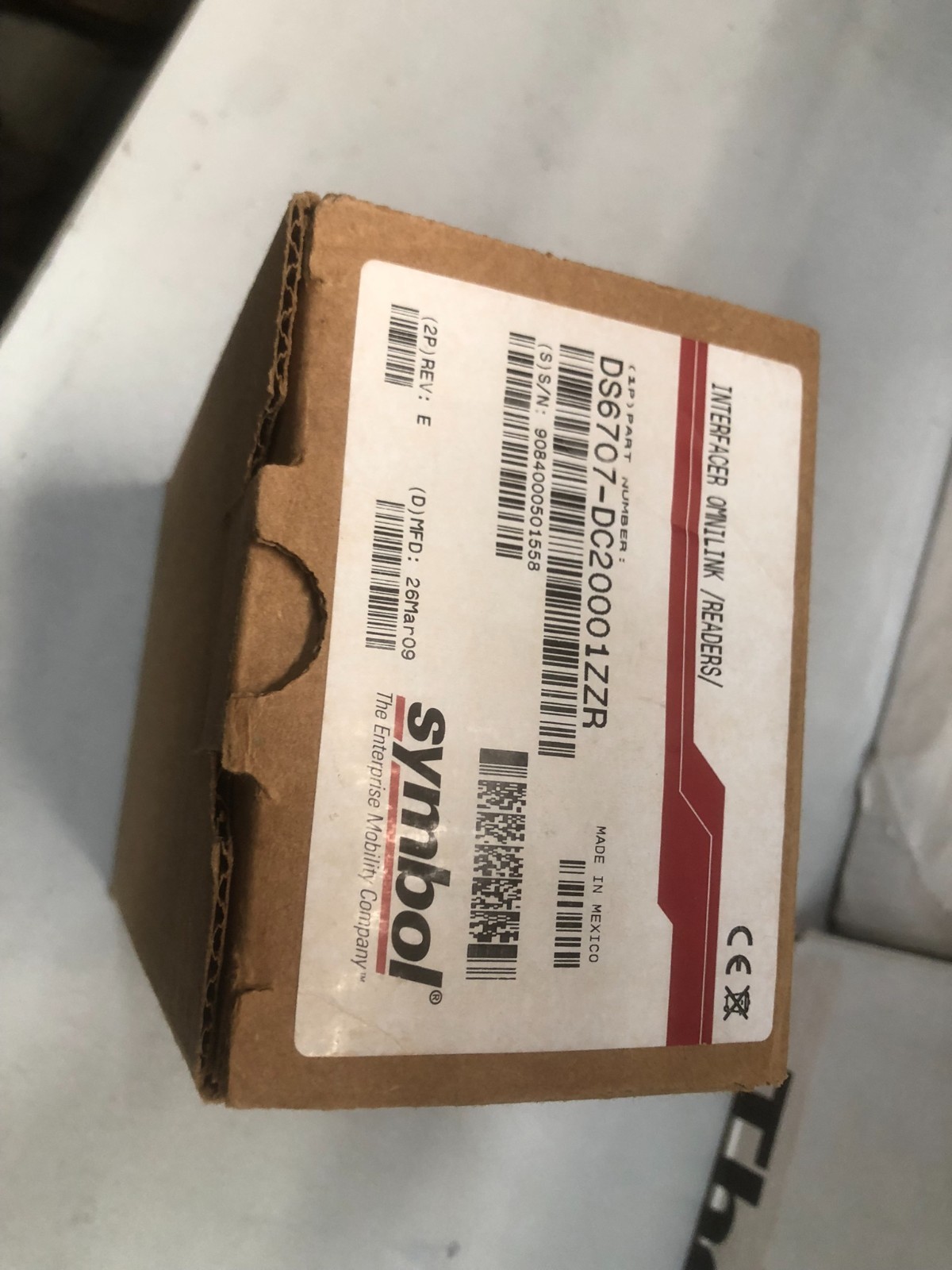 Symbol DS6707-DC20001ZZR Barcode Scanner Interfacer Omnilink Reader