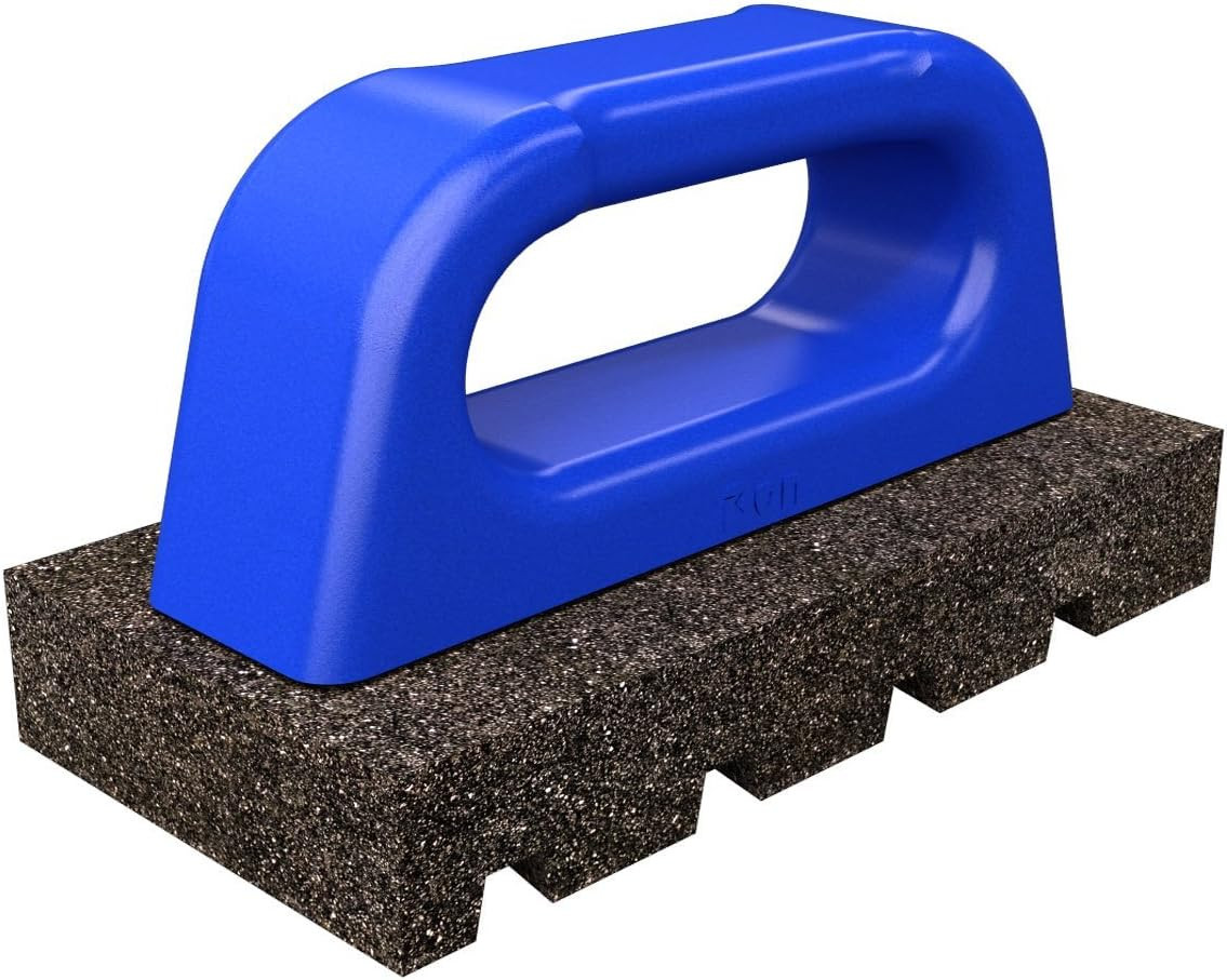 Fluted Rub Brick – 6 In. X 3 In. X 1 In. 20 Grit Silicon Carbide with Comfortabl