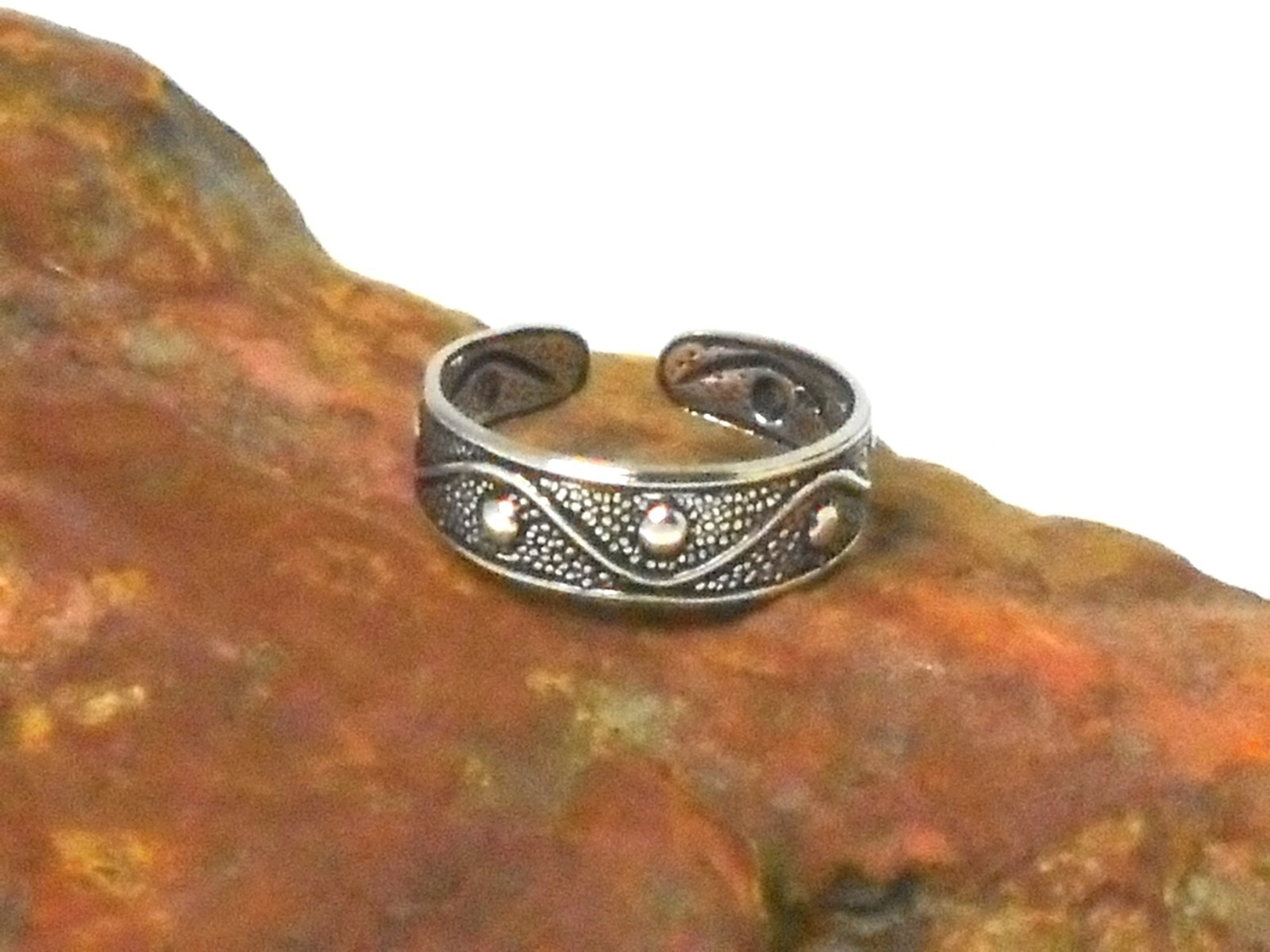 Adjustable TOE RING Sterling Silver 925
