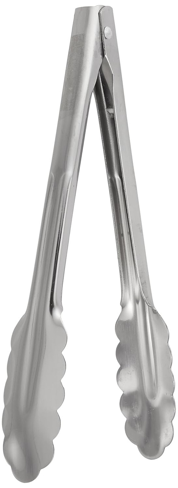 HDUT975 Tongs, 9.375" Length x 2" Width, Silver