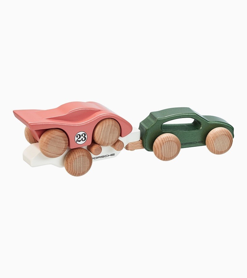 Genuine Porsche Drivers Toy Wooden Macan 917 Trailer Race Car WAP0406220RHZA