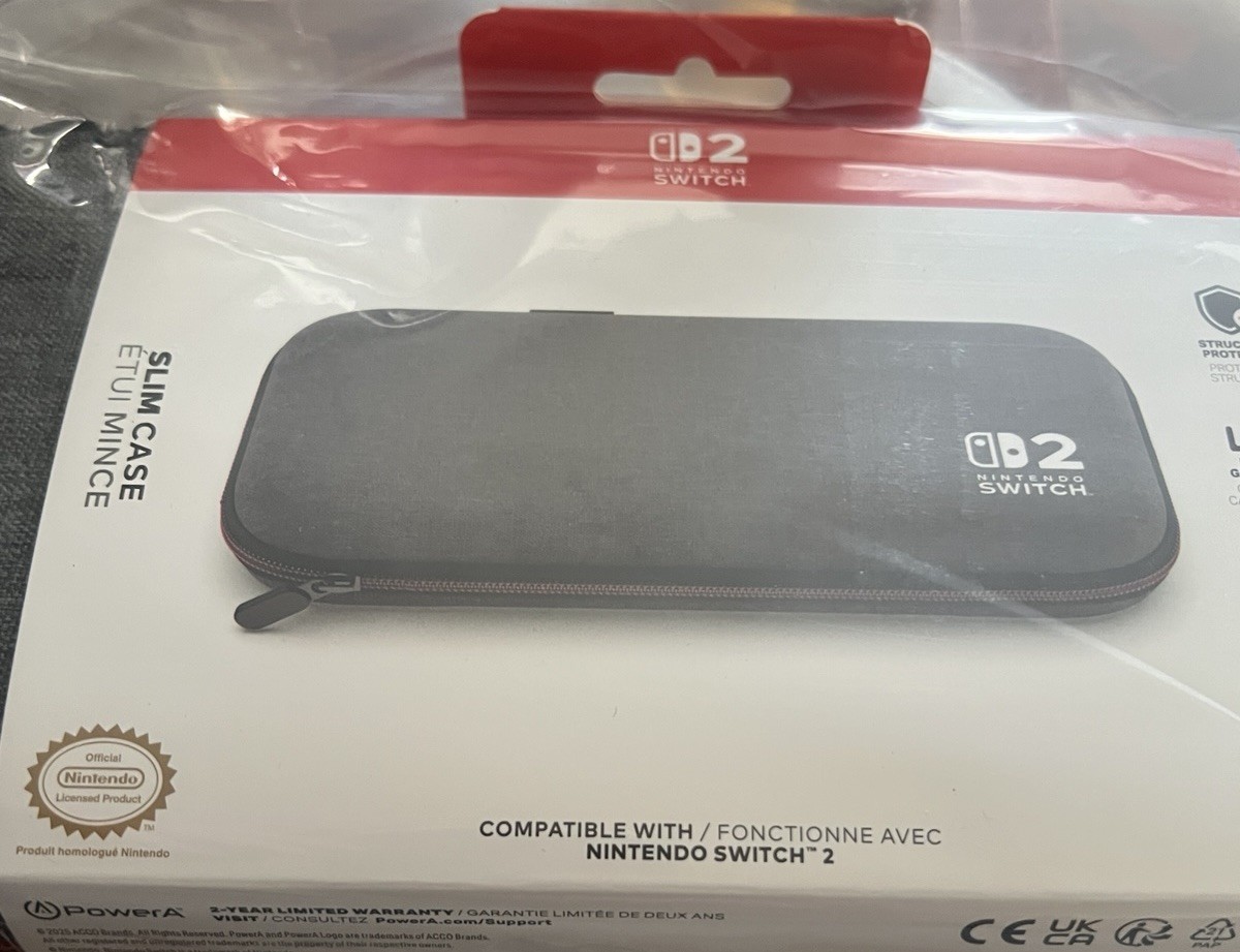 Nintendo Switch 2 Power A Bundle AdvantageWired Controller and Slim Case 1979125