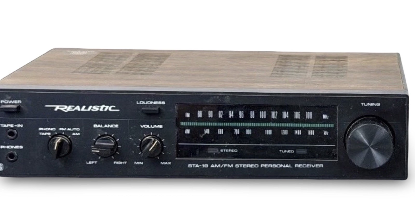 Vintage Realistic STA‑19 AM/FM Stereo Personal Receiver / Tested Works