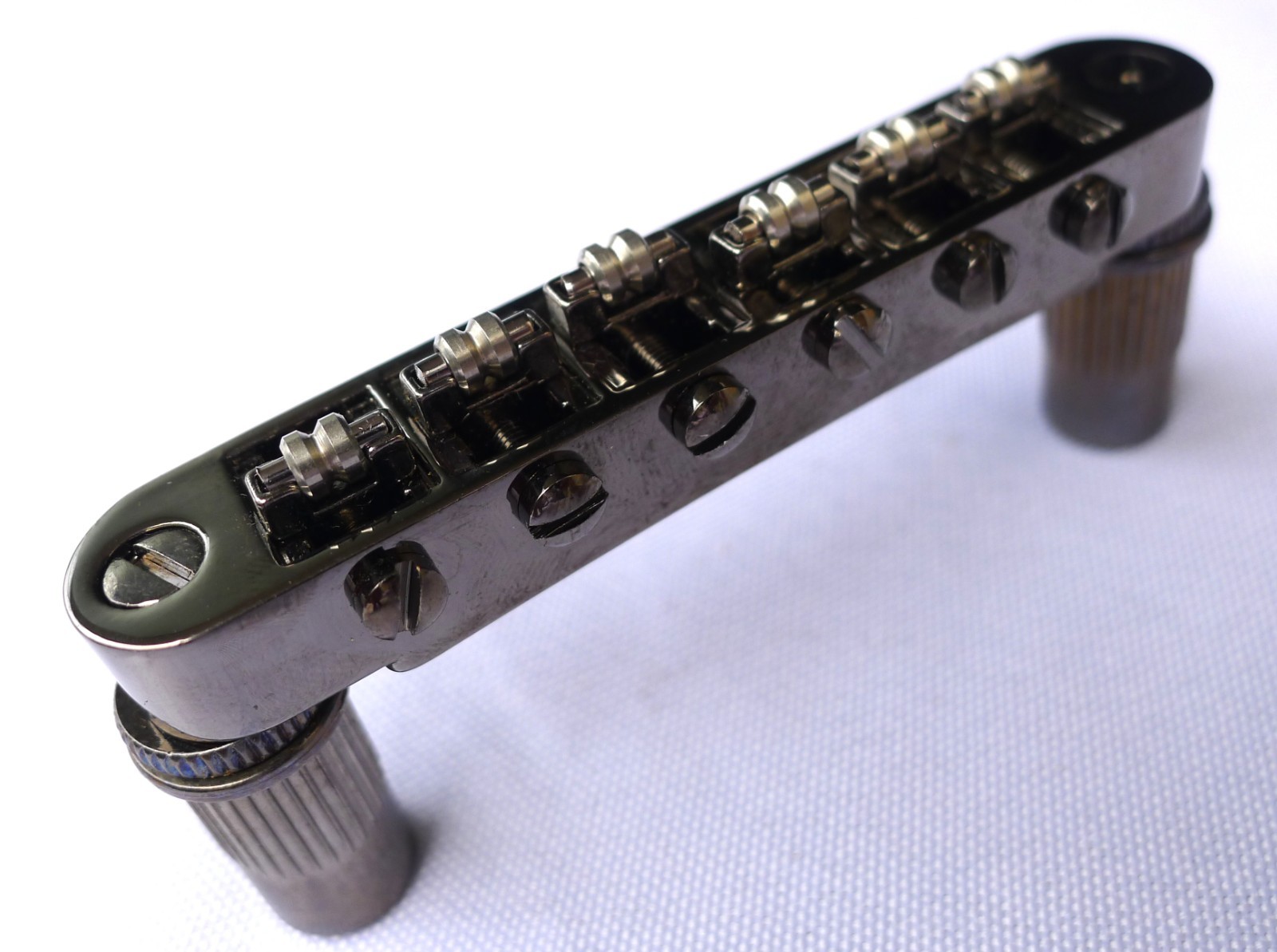 Cosmo Black Tune-O-Matic Roller Saddle Bridge For LP SG Guitars