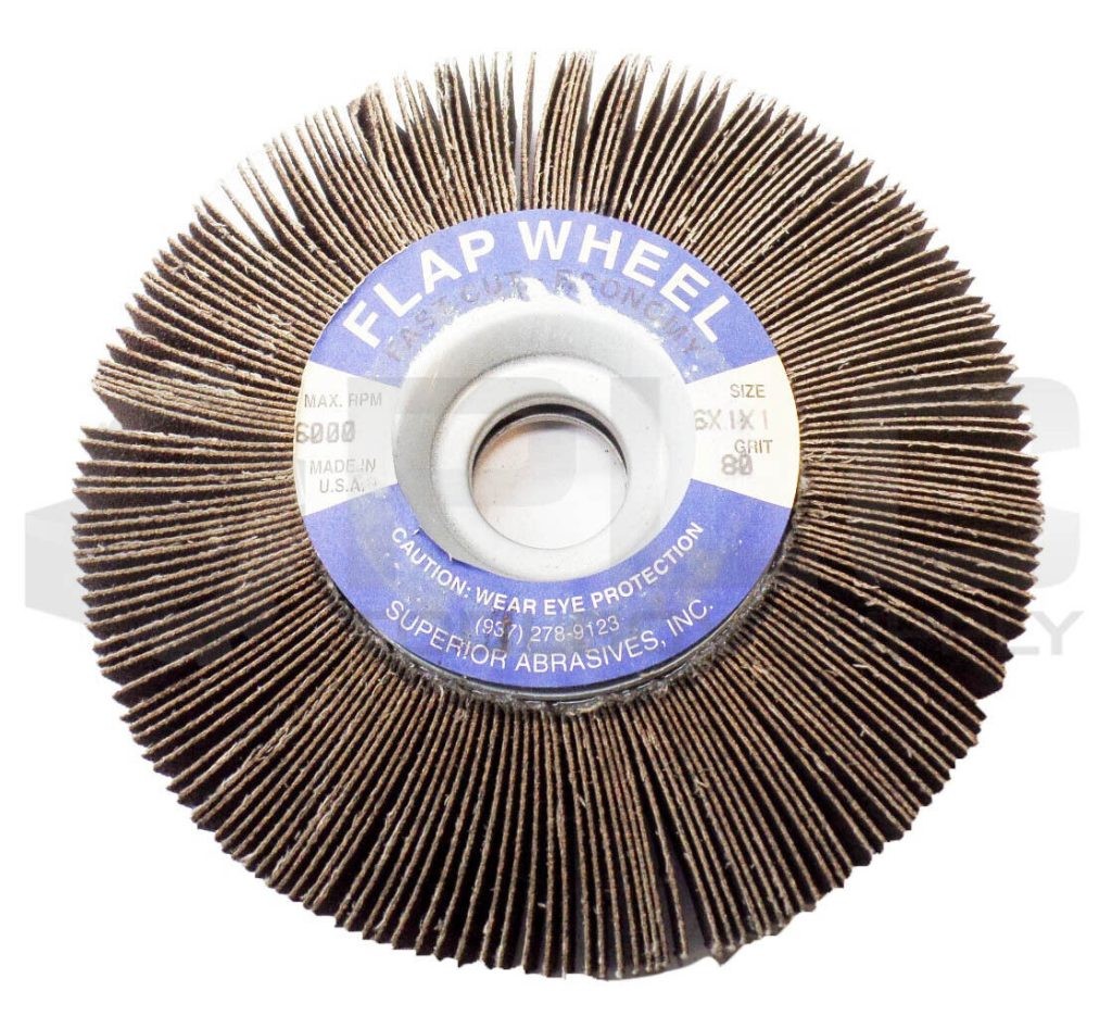 NEW SUPERIOR ABRASIVES GRIT 80 FLAP WHEEL 6X1X1 6000RPM