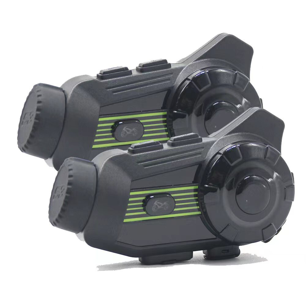 2PCS Pro Bluetooth Motorcycle 2K Camera Recorder+Helmet Headset Intercom