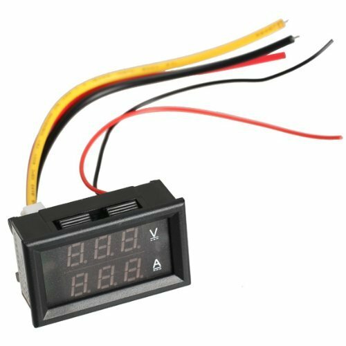 New DC 100V 10A Voltmeter Ammeter Blue + Red LED Digital Volt Meter Gauge