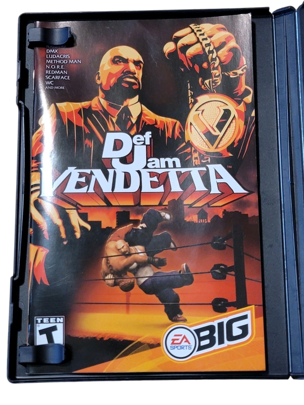 Def Jam Vendetta PS2 Case and Manual ONLY/Free Shipping