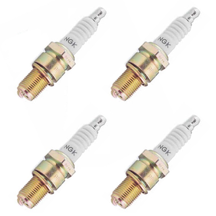Set of NGK Standard Sparkplug BP6HS 4 pcs for Motorcycle
