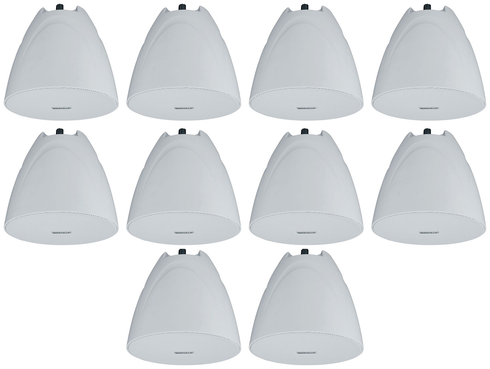 10) Rockville PEN-525T White 5.25" 70V Hanging Pendant Speakers 4 Restaurant/Bar