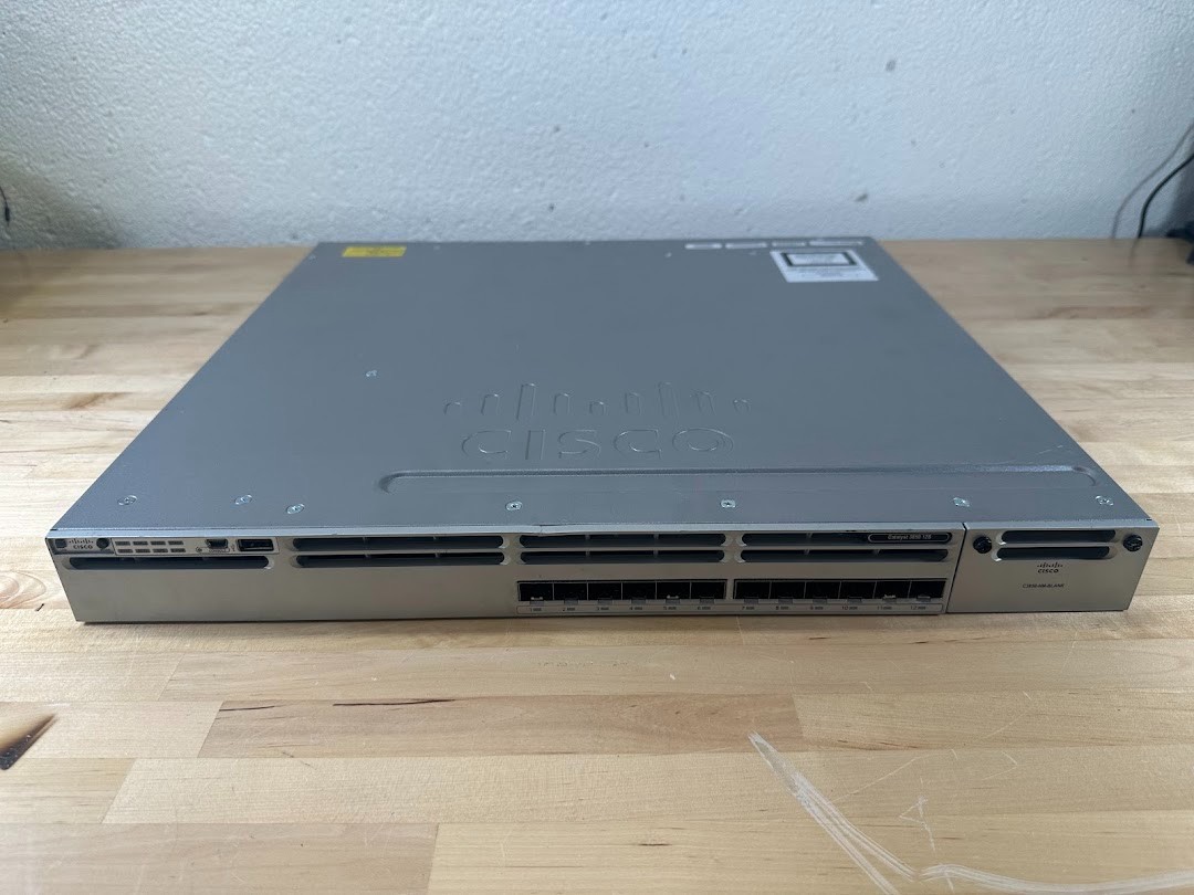 Cisco Catalyst WS-C3850-12S-S 12-Port SFP Managed Ethernet Switch – Tested