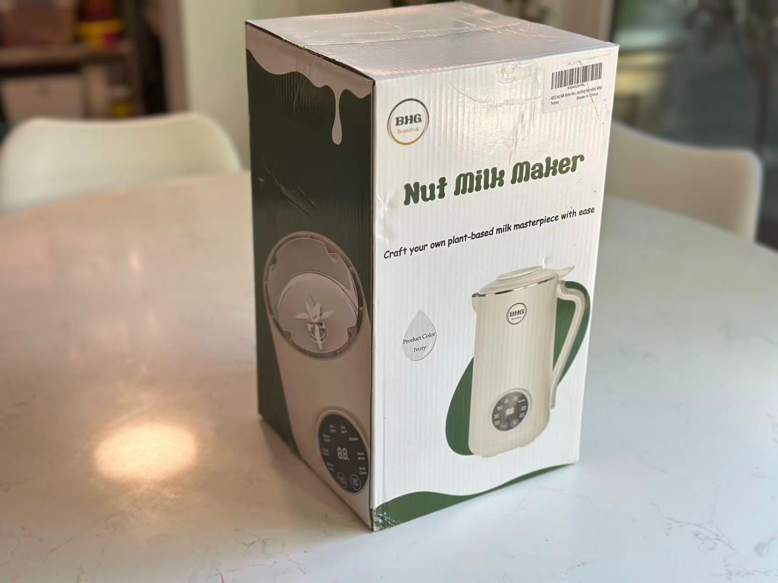 BHG Nut Milk Maker Automatic Machine, 45 oz Nut/Oat/Soy/Plant Based