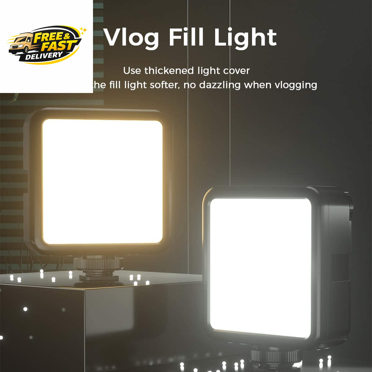 ULANZI VL-81 3000Mah Bi-Color LED Video Light W Softbox - 3200K-5600K+CRI95