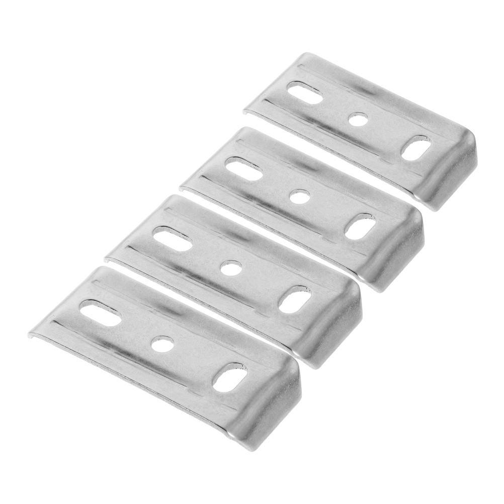 4Pcs Thickened Base Stainless Steel Mounting Brackets for Bath Towel Rack
