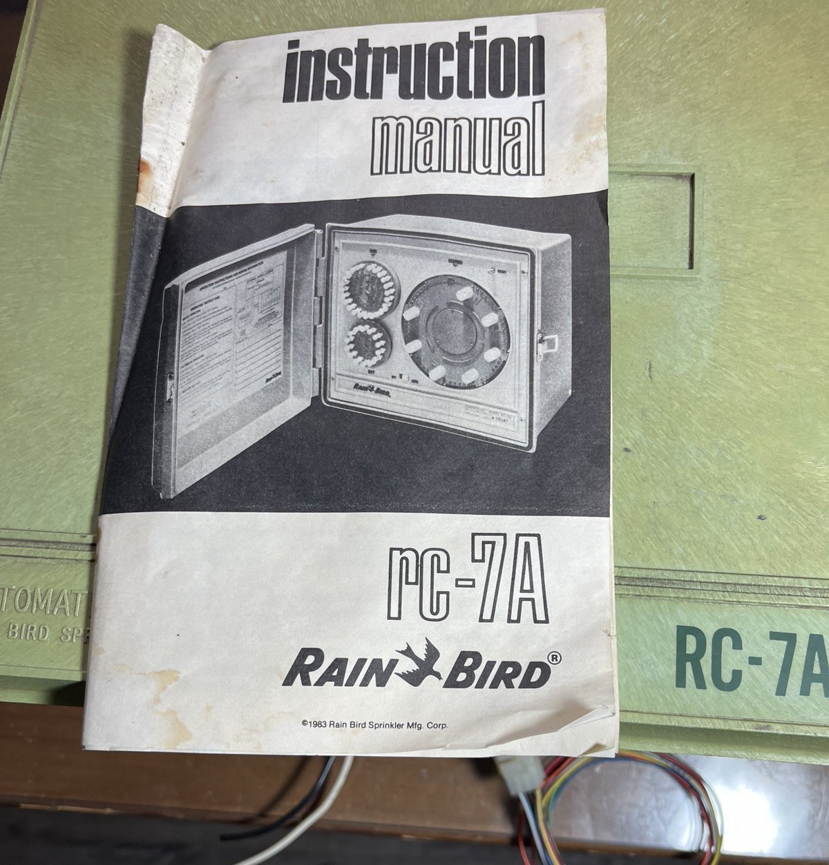 Vintage Rain Bird RC-7A Irrigation Sprinkler Controller Timer Rare Untested