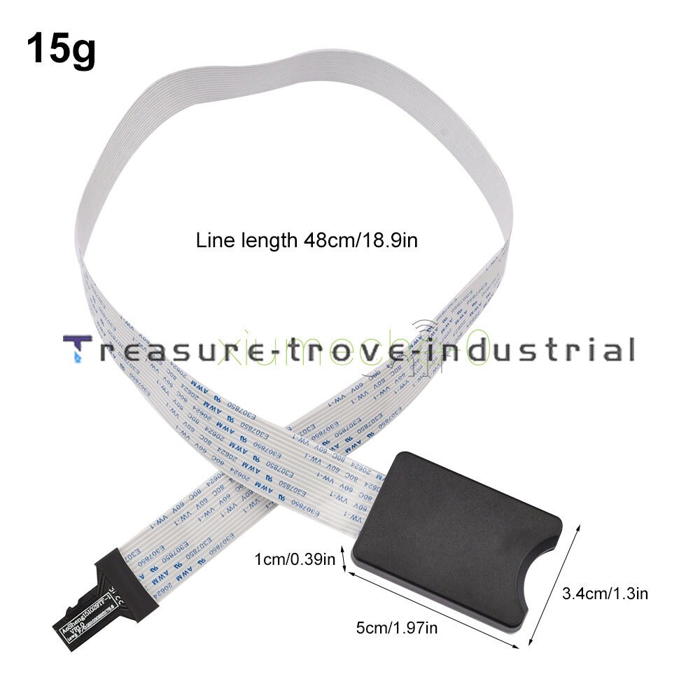 TF Micro SD To SD Card Extension Cable Adapters Flexible 48CM  For Car Extender