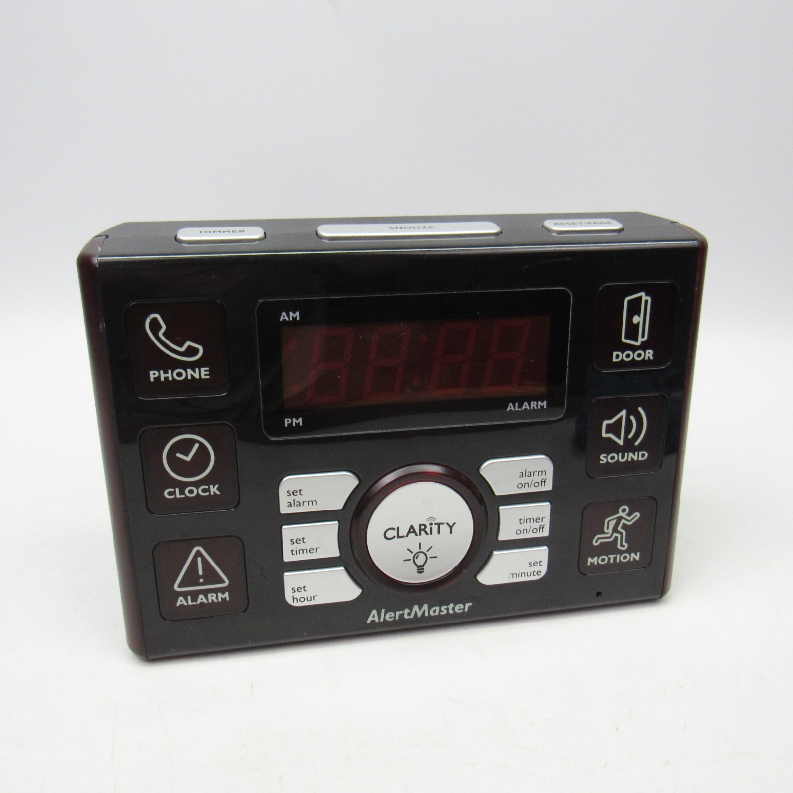 Clarity AlertMaster Visual Alert System AL10 Base Unit Alarm Clock