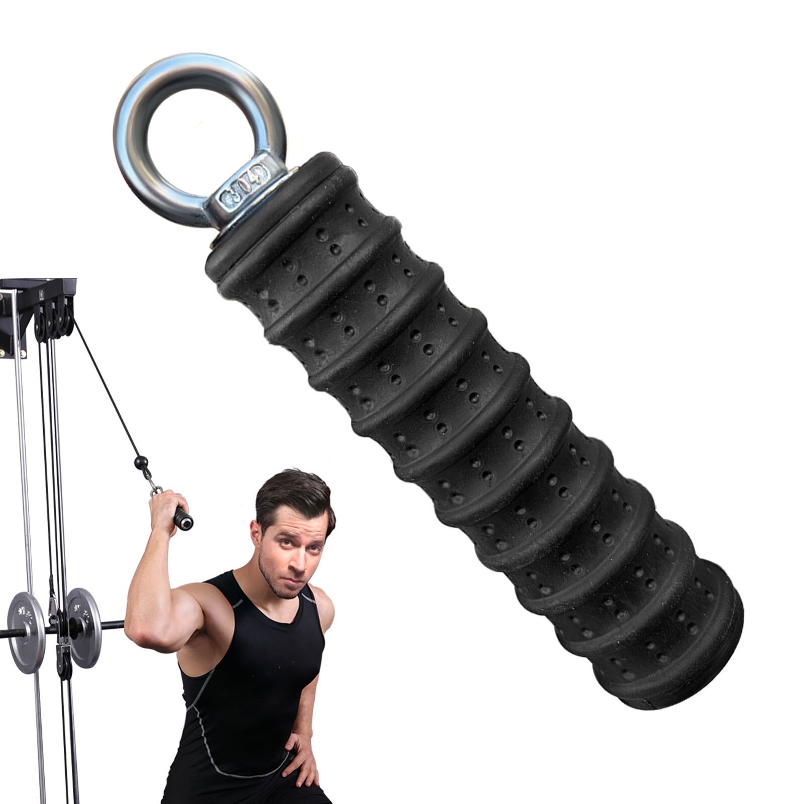 LAT Pull Down Bar for Cable Machine Tricep Workout Cable Attachments Mechine