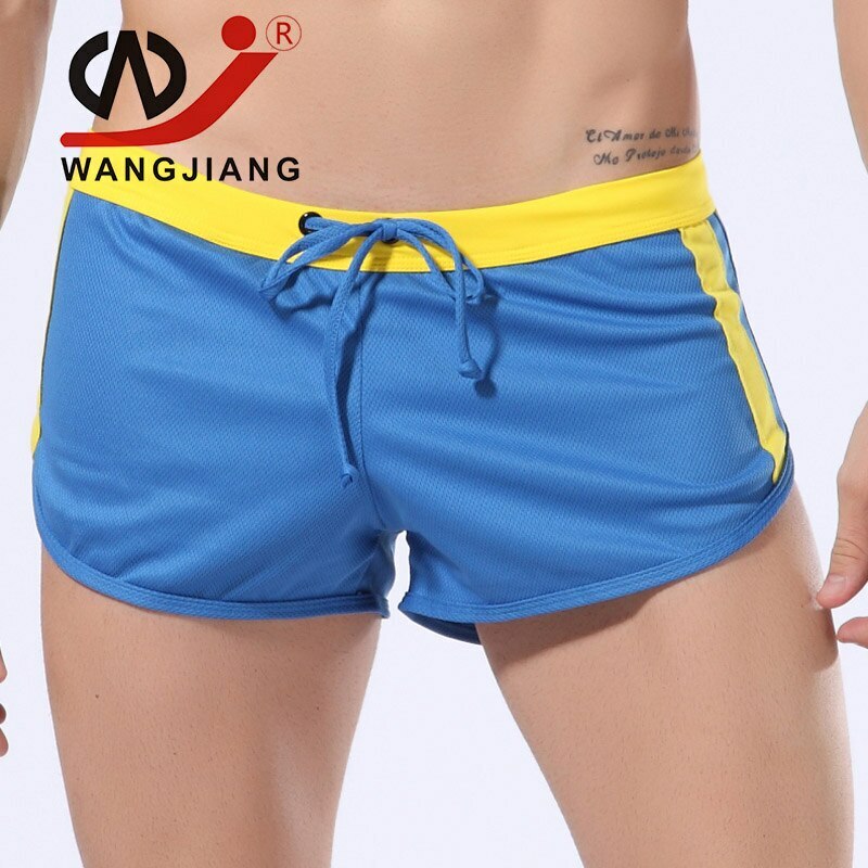 2Pcs Men's Casual Arrow Shorts with Breathable Inner Pouch Underwear