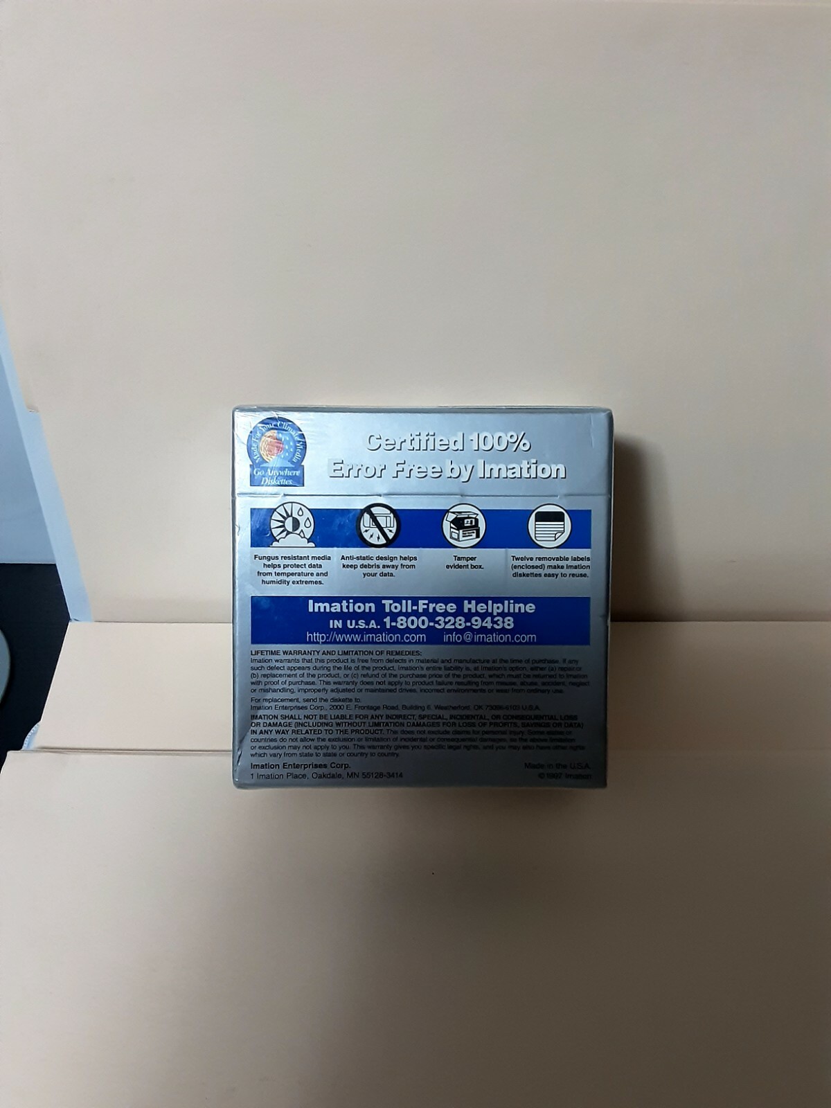 Imation 3.5" Floppy Disk Diskettes_1.44MB_IBM Formatted 2HD_10;Pack