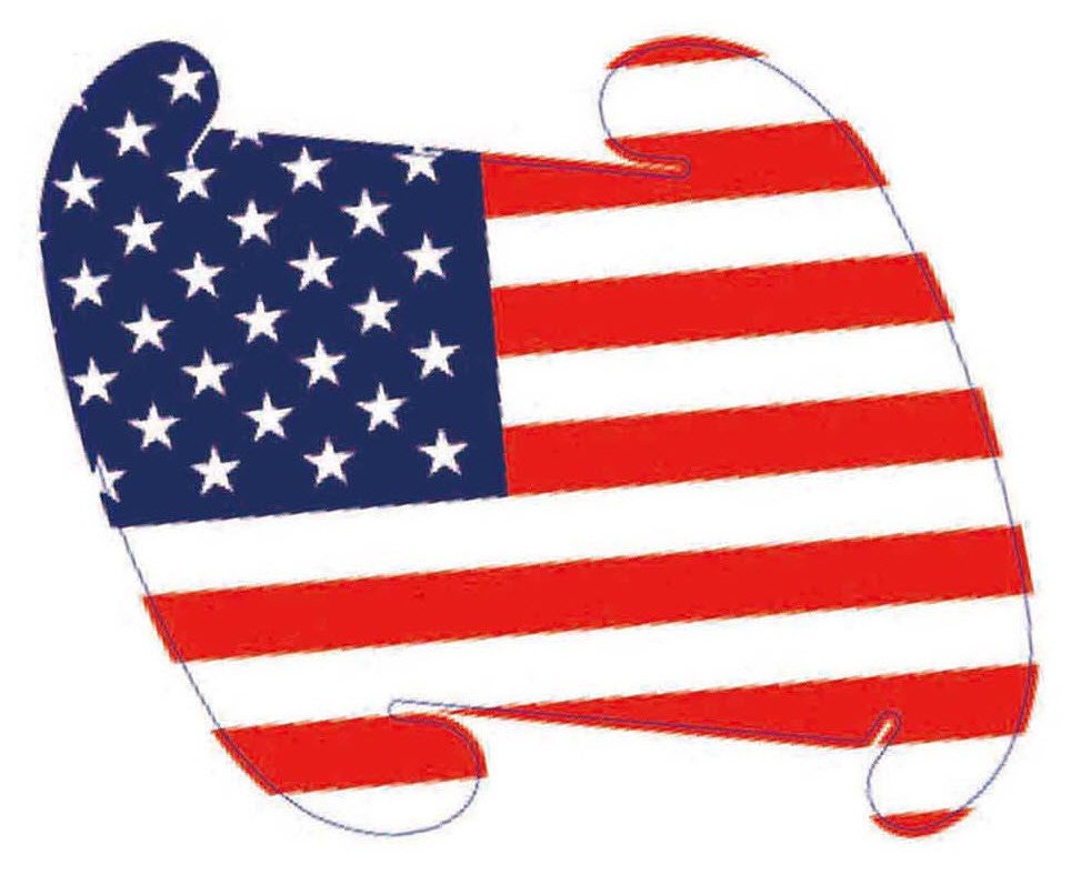 USA Flags MED 13"/33cm 10 Pcs Puzzle Light Jigsaw LuvaLamps Infinity IQ USA