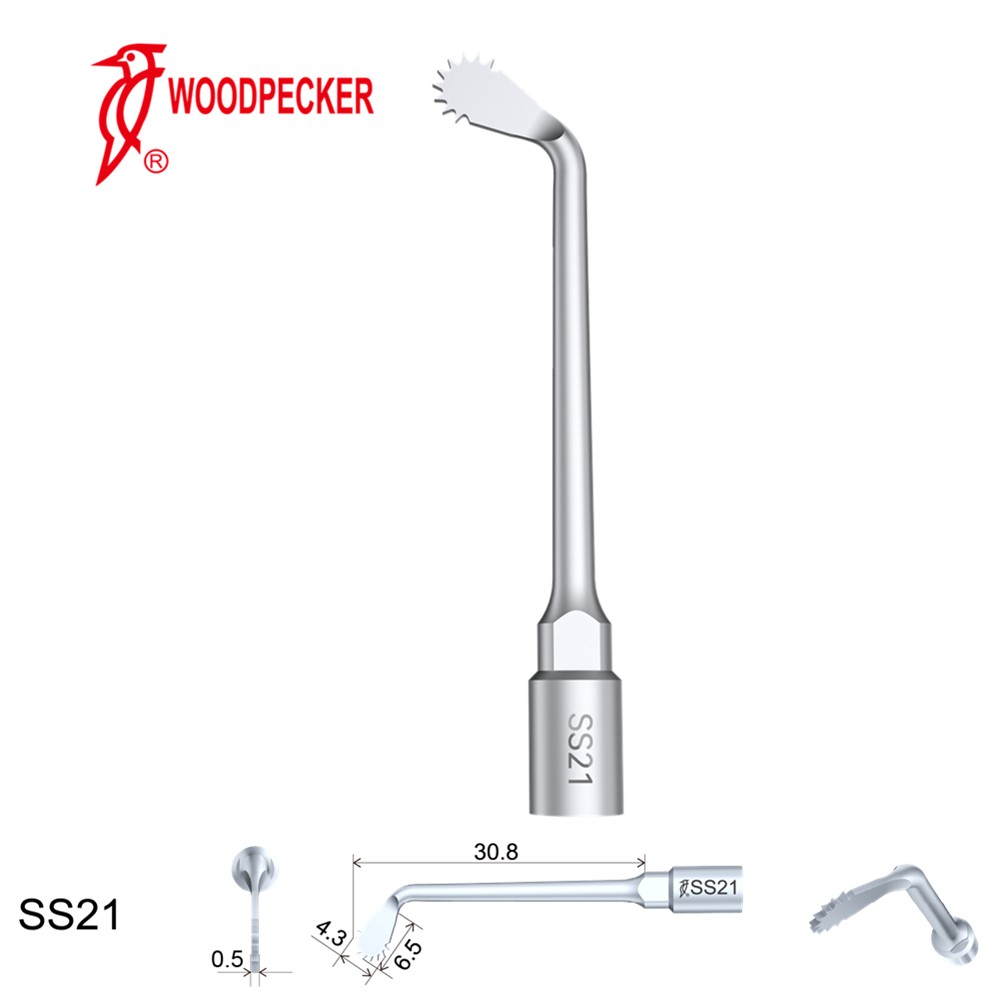 Woodpecker Dental Perio Bone Surgery Tips SS21 for Surgic Smart  & AI Surgery