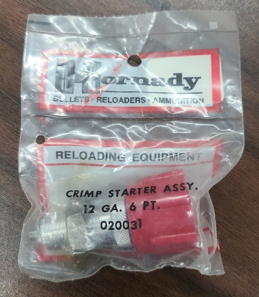 NEW! Hornady Crimp Starter Assembly 12 Gauge GA 6 POINT #020031 For 336 PRESS