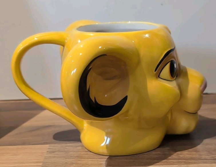 Disney's the Lion King Simba Shaped Ceramic Mug