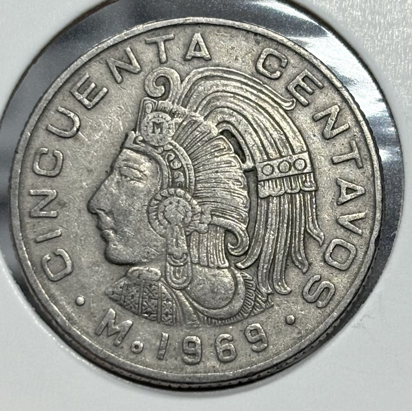 1969 Mexico 50 Centavos Fifty