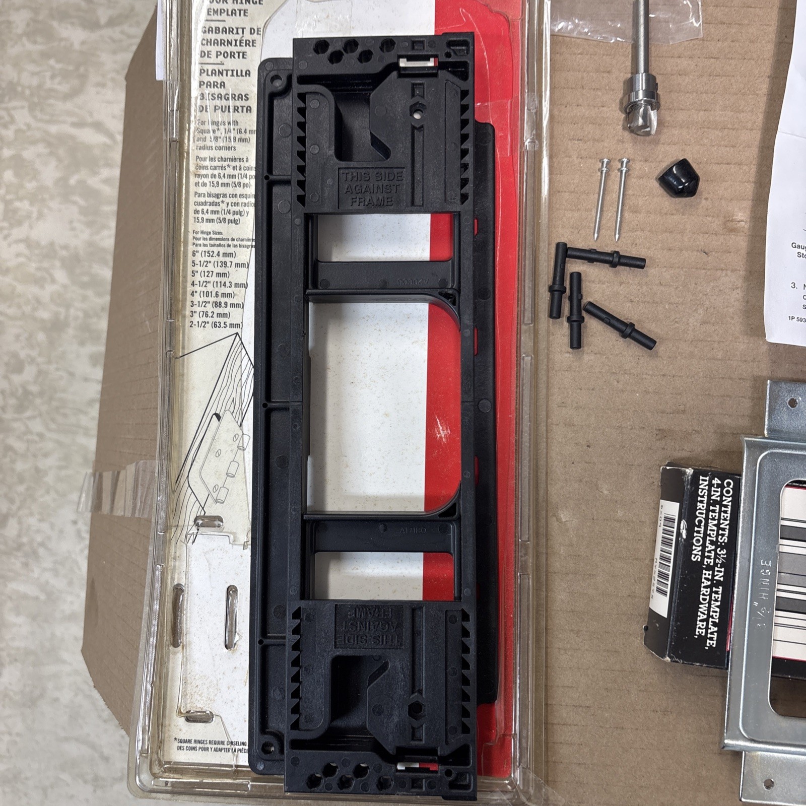 2 Pc. PORTER-CABLE 59370 Door Hinge Template & Craftsman Butt Template Set