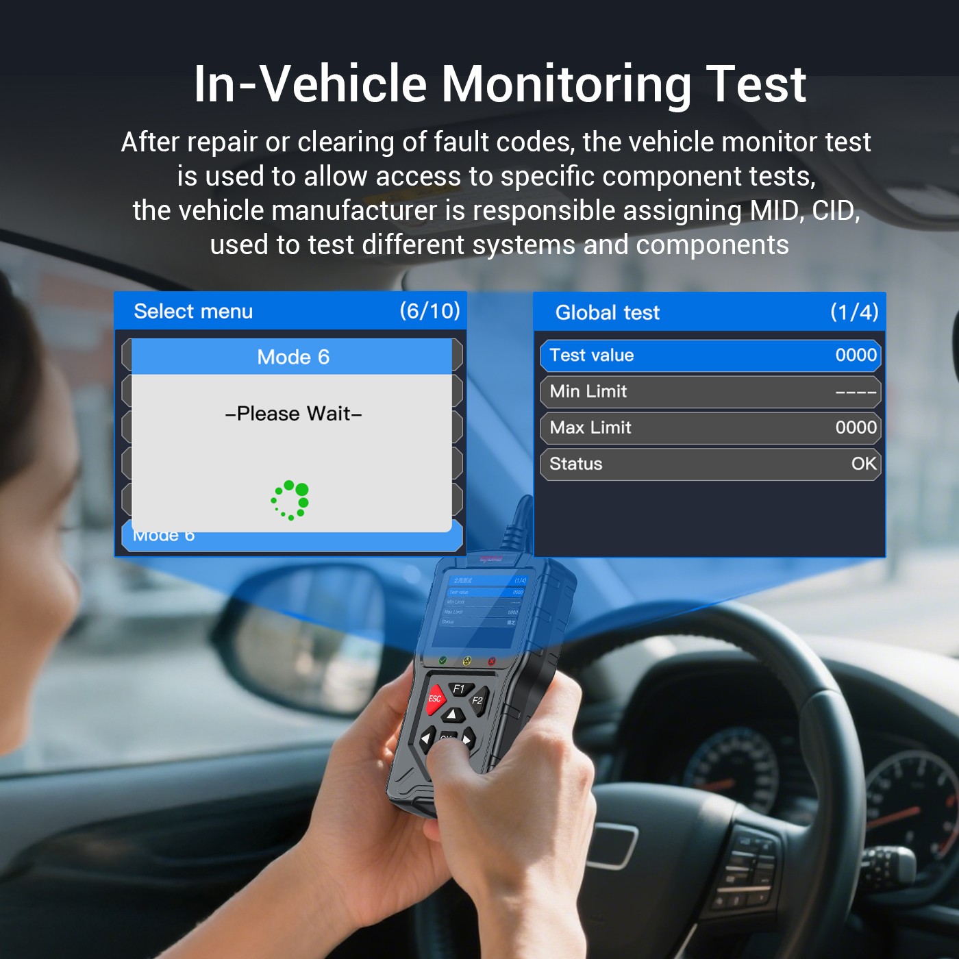 Motorcycle Vehicle OBD2 Scanner Fault Code Read Car DTC Lookup Diagnostic Tool