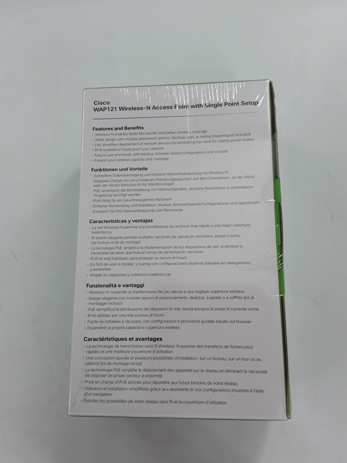 Cisco WAP121-A-K9 Wireless-N Access Point with Single Point Setup