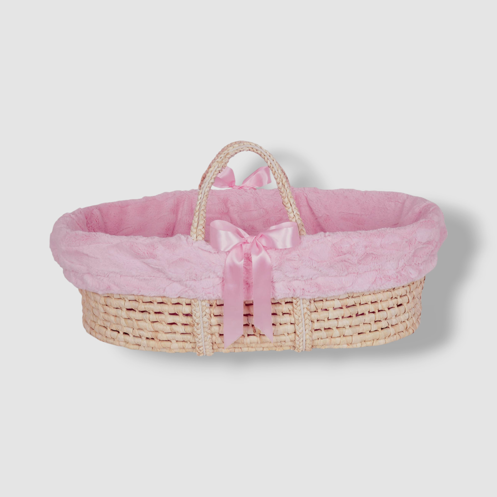 Little Scoops Pink Receiving Baby Basket